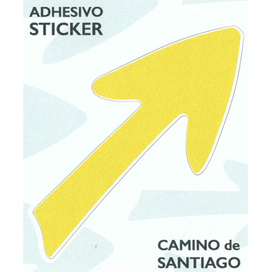 Pegatina Flecha Pequeña Camino Santiago