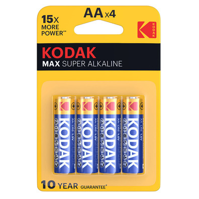Pilas alcalinas Kodak MAX AA LR6