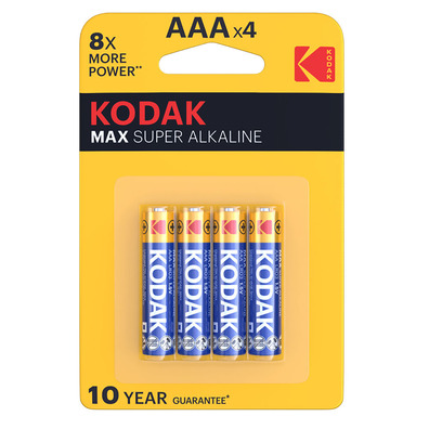 Pilas alcalinas Kodak MAX AAA LR03
