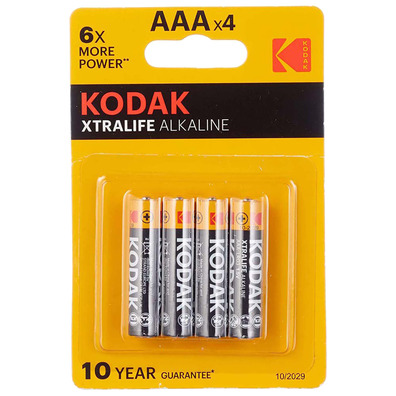 Pilas Alcalinas Kodak Xtralife AAA LR03