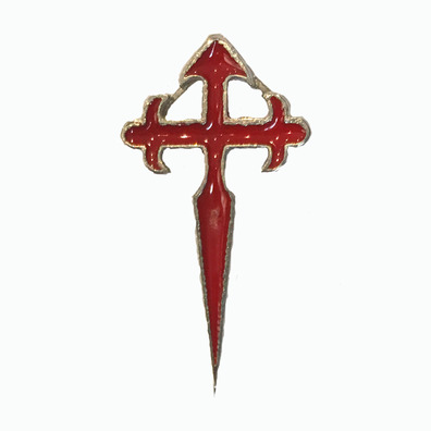 Pin Cruz de Santiago de Metal