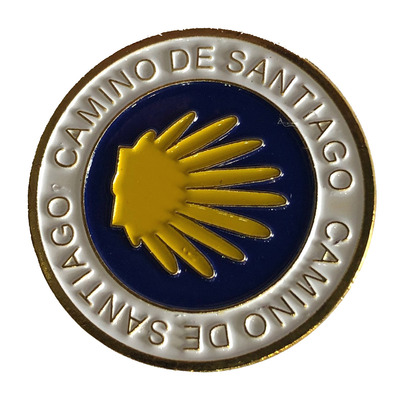 Pin Estrella Camino de Santiago redonda grande