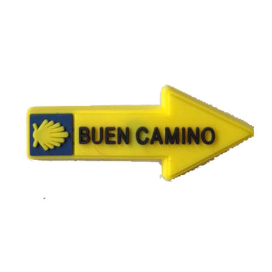 Pin flecha goma Buen Camino