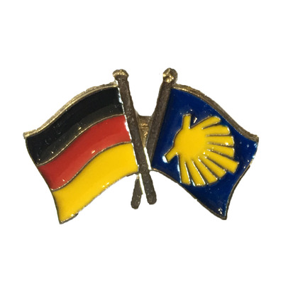 Pin Metal Bandera Alemania Camino Santiago