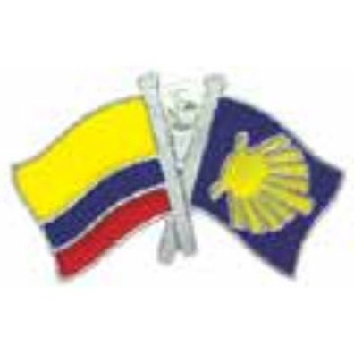 Pin Metal Bandera Colombia Camino de Santiago