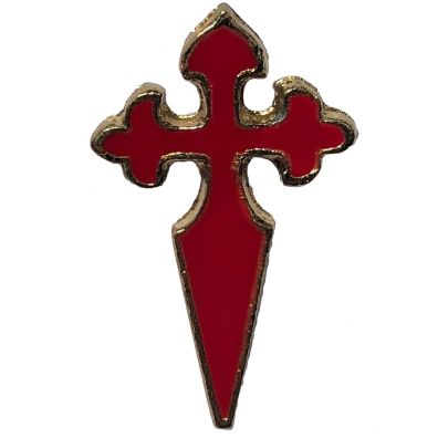 Pin Metal Cruz de Santiago grande