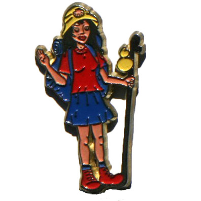 Pin Peregrina Rojo metal