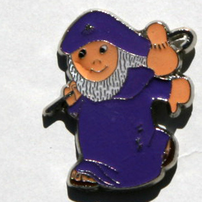 Pin Peregrino Morado de Metal