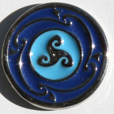 Pin Trisquel Celta Azul Metal