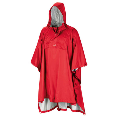 Poncho Ferrino Todomodo Ripstop Rojo