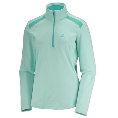 Pullover Salomon Discovery LT HZ W Verde Agua