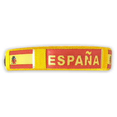 Pulsera rígida España con Bandera