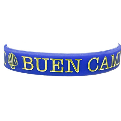 Pulsera Silicona Concha Camino Santiago Azul