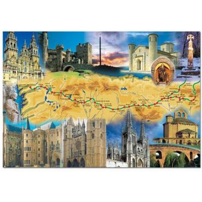 Puzzle Camino de Santiago 1000 Piezas