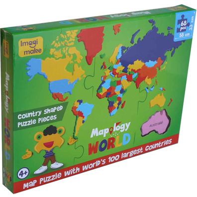 Puzzle del Mundo en Foam 68 piezas 100 paises