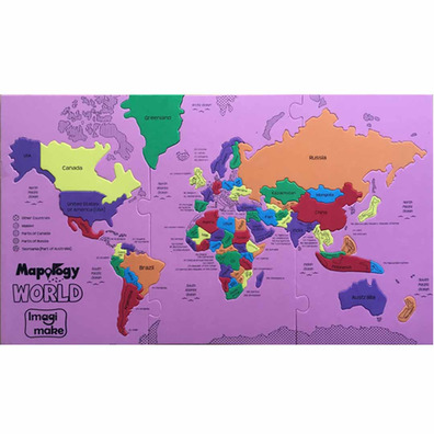Puzzle del Mundo en Foam 68 piezas 100 paises
