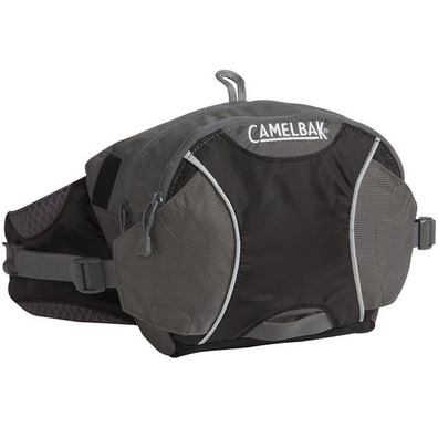 Riñonera Camelbak Flashflo con bolsa de hidratación Negro-Gris