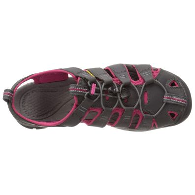 Sandalia Keen Clearwater CNX Leather Gris/Fucsia