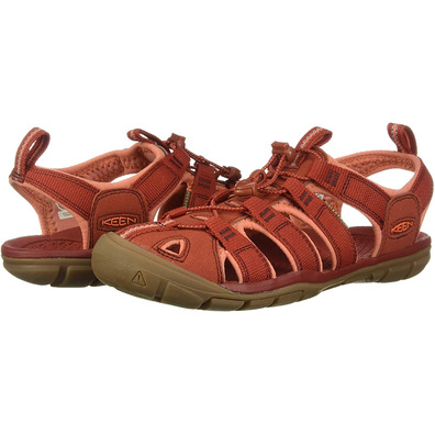 Sandalia Keen Clearwater CNX W Rojo/Coral