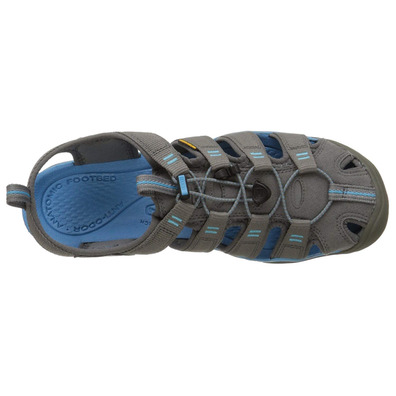 Sandalia Keen Clearwater CNX W Gris/Azul