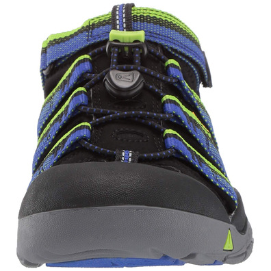 Sandalia Keen Newport H2 Tots Negro/Azul/Verde