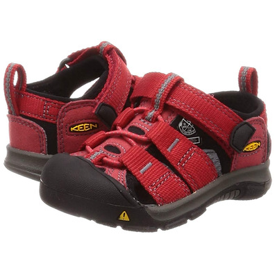 Sandalia Keen Newport H2 Tots Rojo/Negro