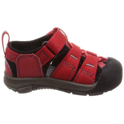 Sandalia Keen Newport H2 Tots Rojo/Negro