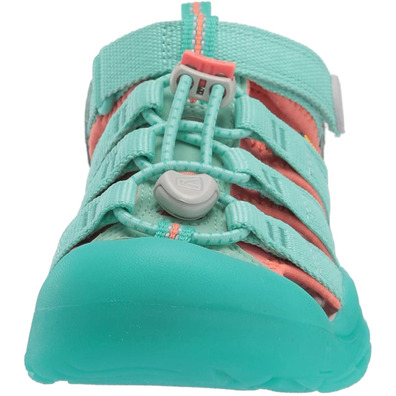 Sandalia Keen Newport H2 Tots Turquesa/Coral