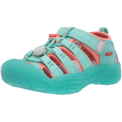 Sandalia Keen Newport H2 Tots Turquesa/Coral