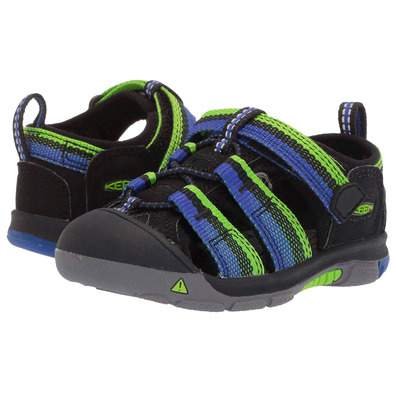 Sandalia Keen Newport H2 Youth Negro/Azul/Verde