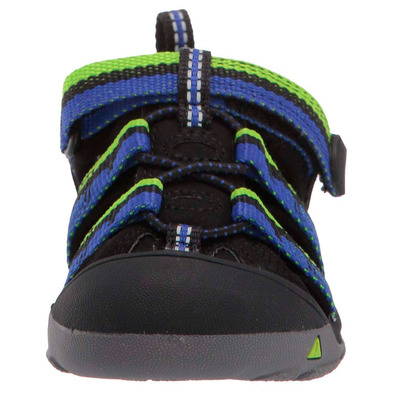 Sandalia Keen Newport H2 Youth Negro/Azul/Verde