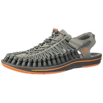 Sandalia Keen Uneek Flat Gris/Naranja