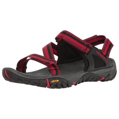 Sandalia Merrell All Out Blaze Web W Rojo/Negro