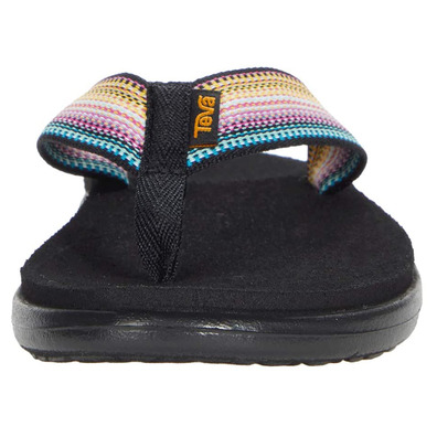 Sandalia Teva Voya Flip W Negro/Multicolor