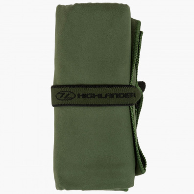 Toalla Highlander Microfibre Travel Towel M Verde oscuro