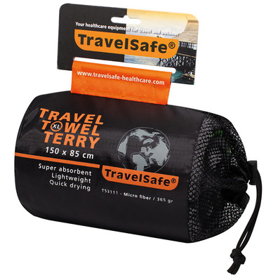 Toalla Microfibra TravelSafe Terry 150x85 Gris