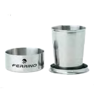 Vaso Plegable Ferrino Inox con Estuche