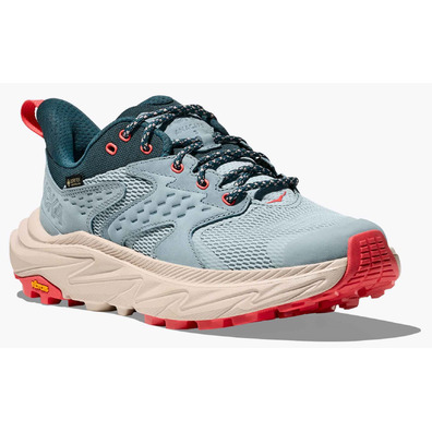 Zapatilla Hoka Anacapa 2 Low GTX W Azul/Coral