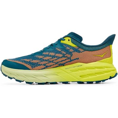 Zapatilla Hoka Speedgoat 5 Azul/lima/naranja