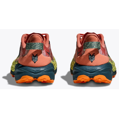 Zapatilla Hoka Speedgoat 6 W Salmón/Amarillo