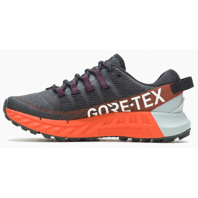 Zapatilla Merrell Agility Peak 4 GTX W Negro/Rojo