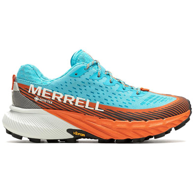 Zapatilla Merrell Agility Peak 5 GTX W Azul/Naranja