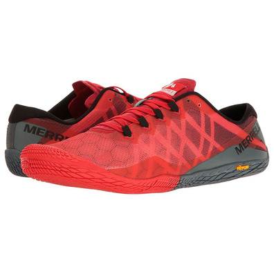 Zapatillas Merrell Vapor Glove 3 Rojo/Gris