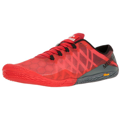 Zapatillas Merrell Vapor Glove 3 Rojo/Gris