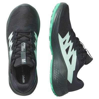 Zapatilla Salomon Alphaglide GTX W Negro/Verde