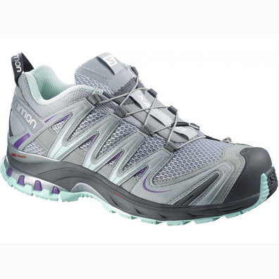 Zapatilla Salomon XA PRO 3D W Gris/Morado/Turquesa