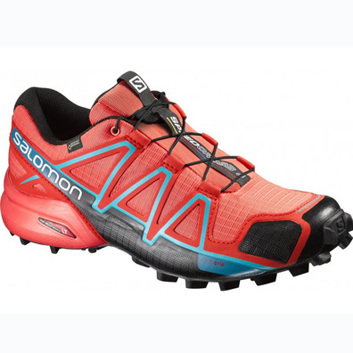 Zapatilla Salomon Speedcross 4 GTX W Rojo/Coral/Azul