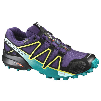 Zapatilla Salomon Speedcross 4 GTX W Violeta/Negro/Turquesa