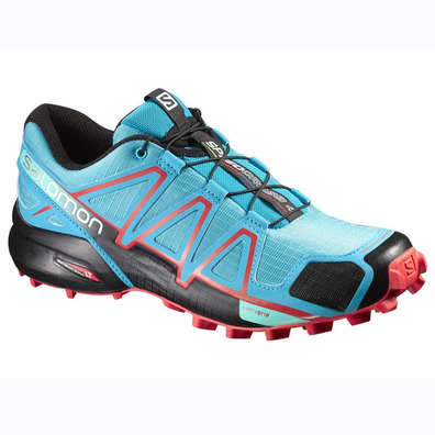 Zapatilla Salomon Speedcross 4 W Turquesa/Rojo