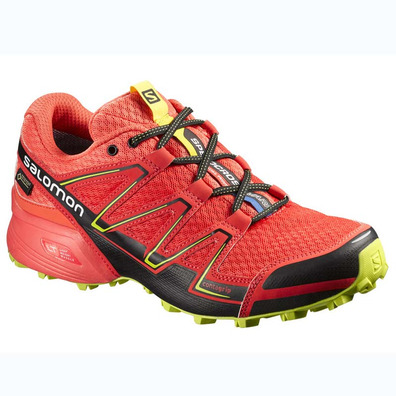 Zapatilla Salomon Speedcross Vario GTX W Rojo/Negro/Amarillo